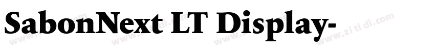 SabonNext LT Display字体转换